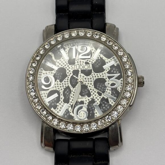 Silver Leopard Print Men's Watch - Picture 3 of 5